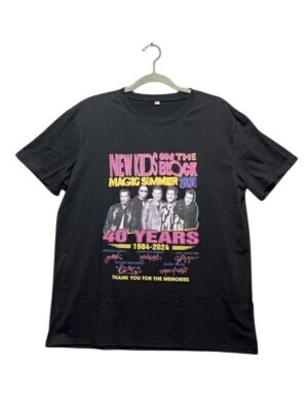 New Kids On The Block 40th Anniversary Magic Summer 2024 Tour Shirt Large Black